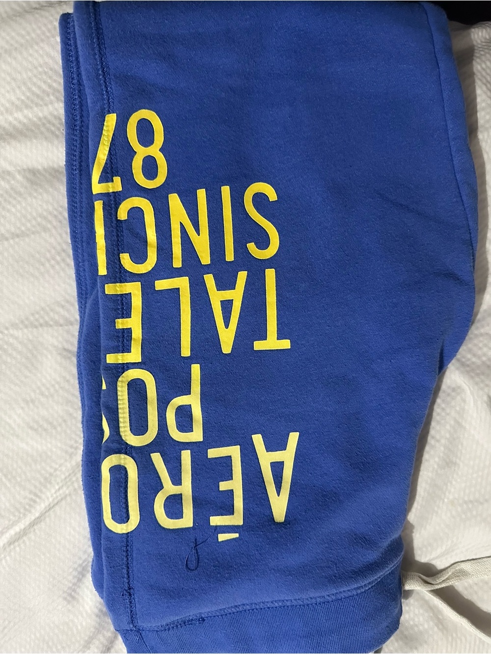 AEROPOSTALE Blue Graphic Sweat Shorts